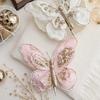 Cloth Glitter Christmas Simulation Butterfly Christmas Decoration Hanging Decoration Powder Christmas Butterfly