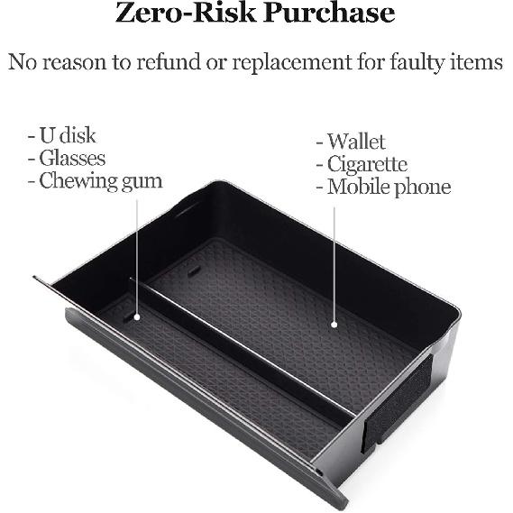 Jaronx Compatible With Tesla Model S/X Cubby Drawer, Center Console Organizer Storage Box Compatible With Tesla Model X/S Accessories (2012-  )