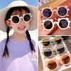 Flower Sunglasses Children Cartoon Sunscreen Round Frame Plastic Glasses Outdoor Party Travel Fashion Eyewear Wholesale