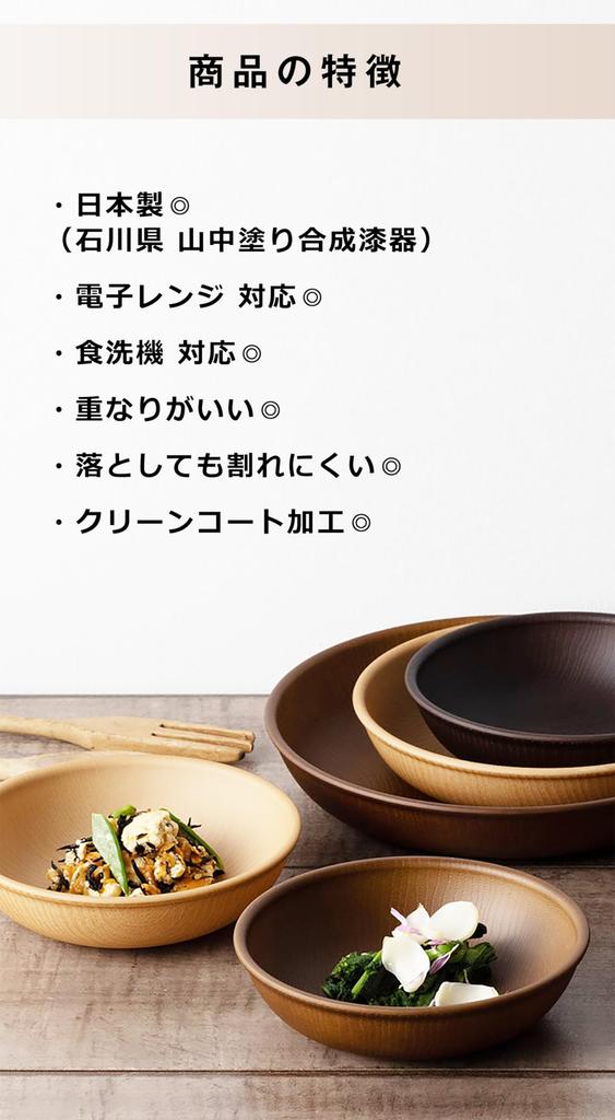 Set of 5 Showa NHhome Plates Clean Coat Resin Curry and Pasta Made in Microwave and Dishwasher Perfect for Outdoor BBQs Round (CC) Plates, Japan,