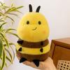 Lovely Bee Plush Toy Kawaii Yellow Cartoon Fluffy Pink Wing Doll Soft Adorable Stuffed Insect Toys Cute Things Birthday Gift