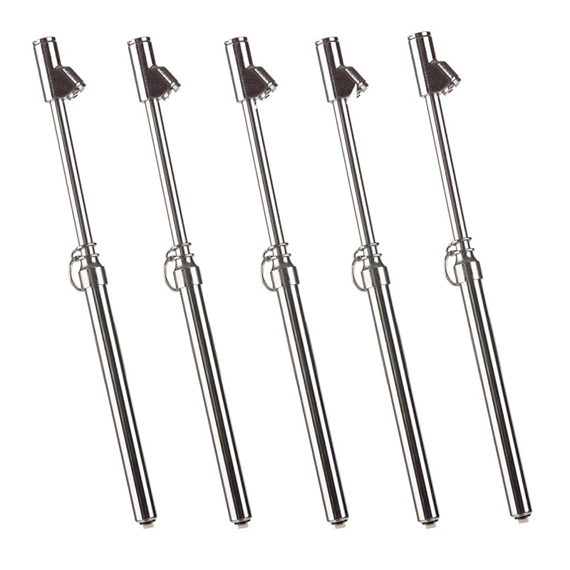 CZC AUTO Tire Pressure Gauge, Straight-on Foot Dual Head Chucks Auto Service Gage, Heavy Duty Air Gauge 10-150PSI 100-1000KPa for Car Truck RV Van (1