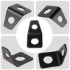 Car Modification Accessories Seat Belt Iron Plate Fixer 90 Degree Angle Bracket Kit L-Shaped Mounting Bracket