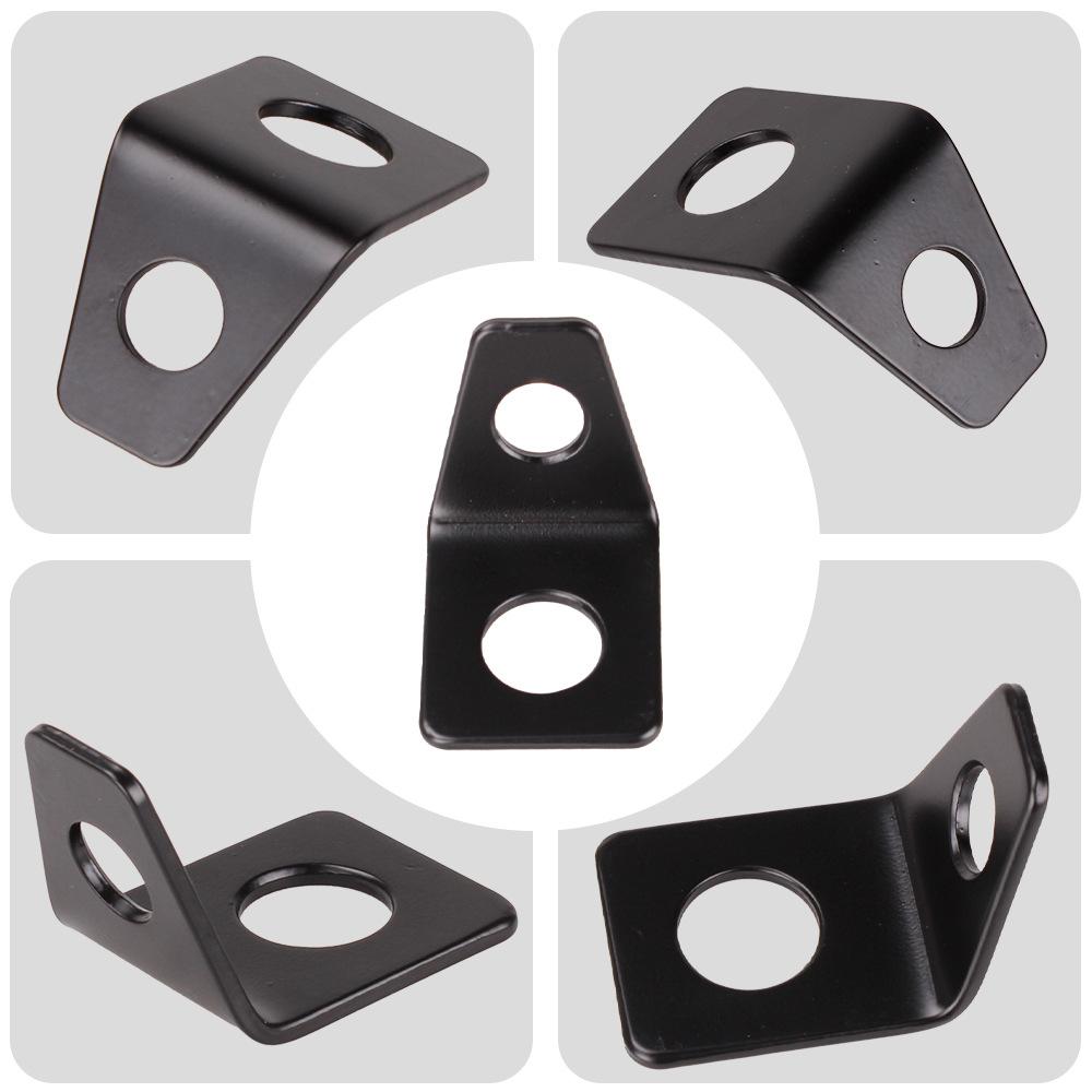 Car Modification Accessories Seat Belt Iron Plate Fixer 90 Degree Angle Bracket Kit L-Shaped Mounting Bracket