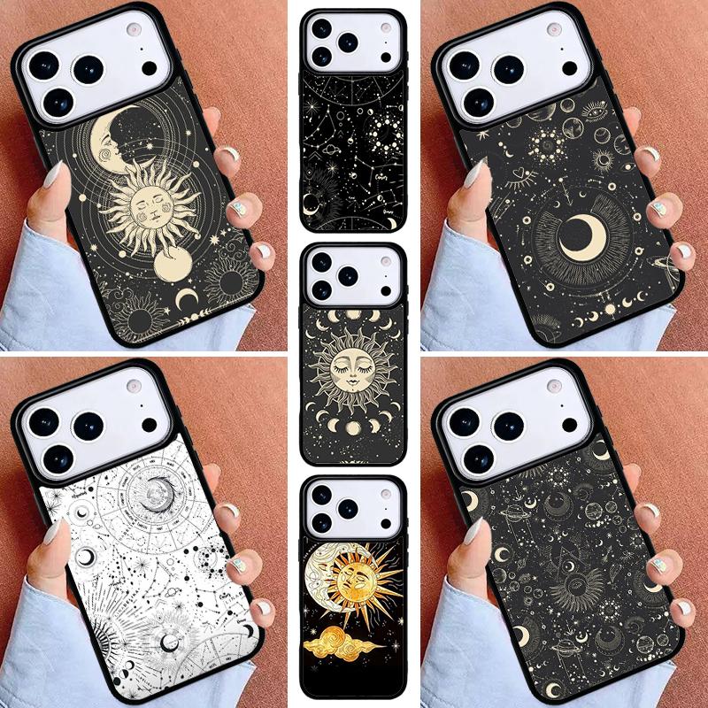 Magic Moon Tarot soft Phone Case for iPhone 17ProMax 12 13 14 15 16e 17 Pro Max Plus Air Cover