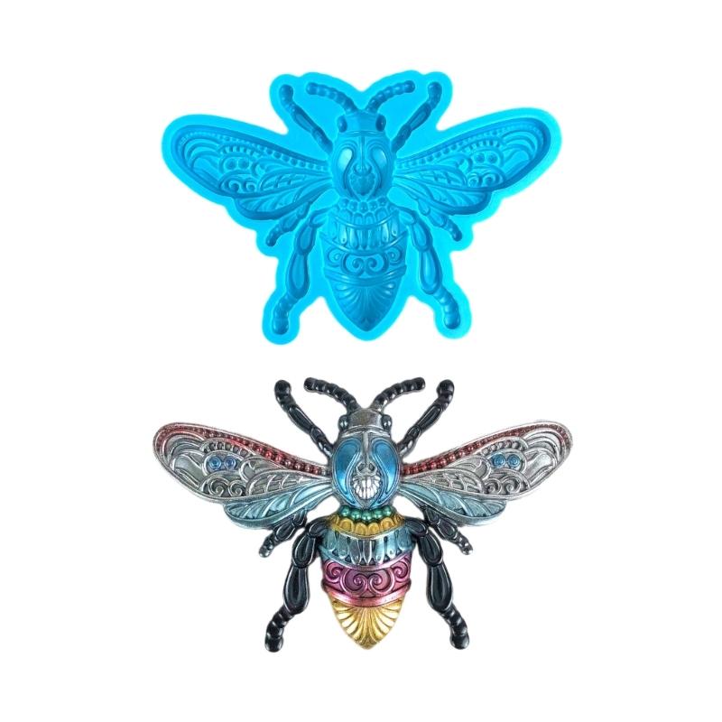 Large Bees Shape Resin Epoxy Transparente Molds Silicon Wall Decor Room Hanging Ornaments Jewelry Making Supplies