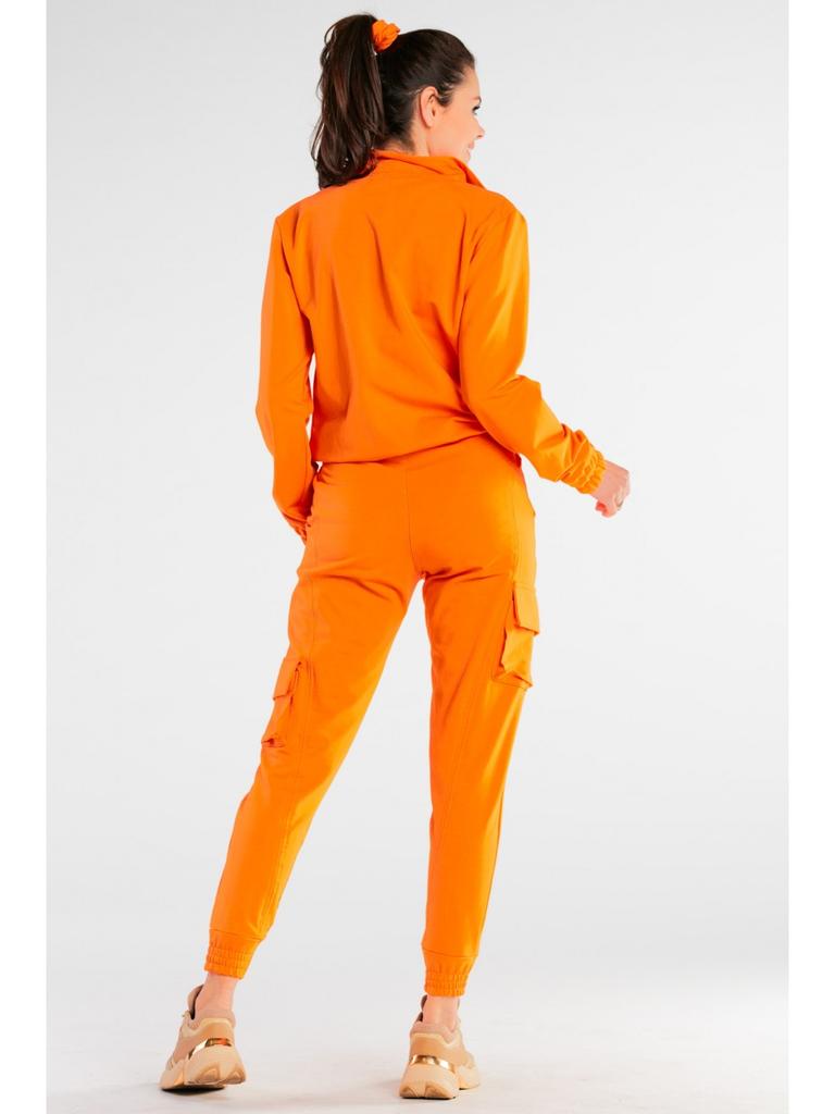 Cargo sweatpants, orange L/XL