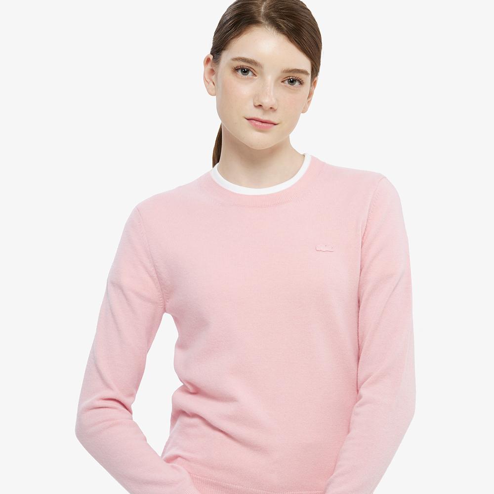 LACOSTE Women'S Basic Crew Neck Sweater Af294E-55N Ady
