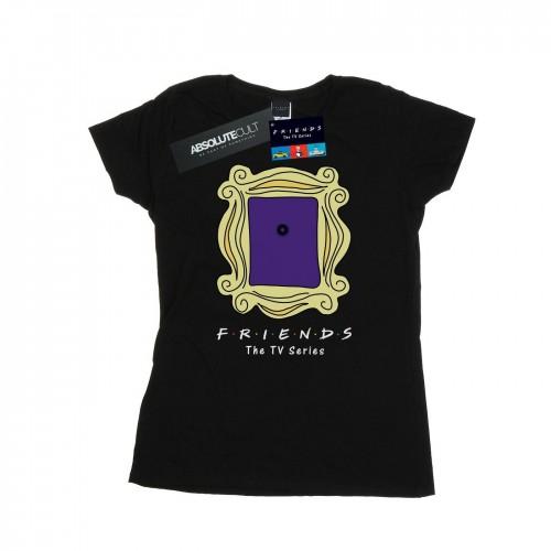 

Friends Womens/Ladies Door Peephole Cotton T-Shirt XXL білий