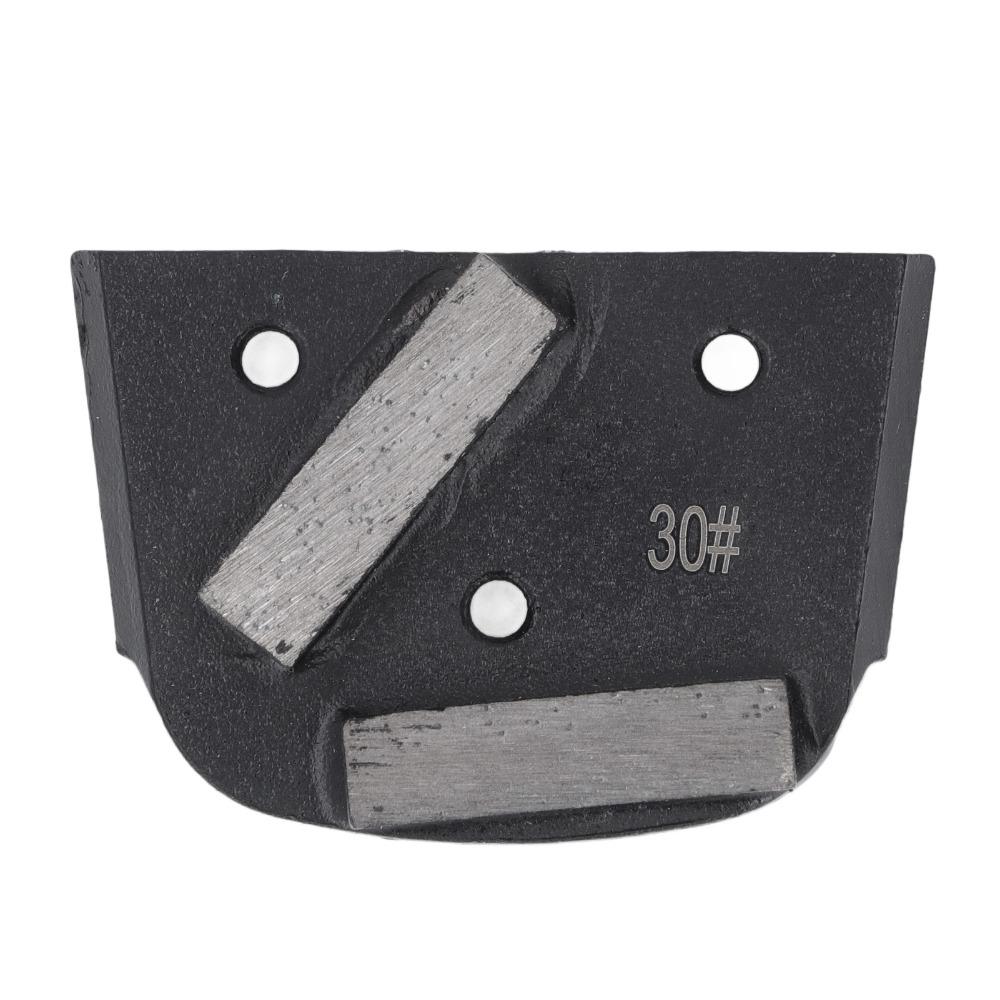 3pcs 6mm Bore Thread Diamond Grinding Shoes 2 Teeth Polishing Shoes Block  Concrete Floor Grinding