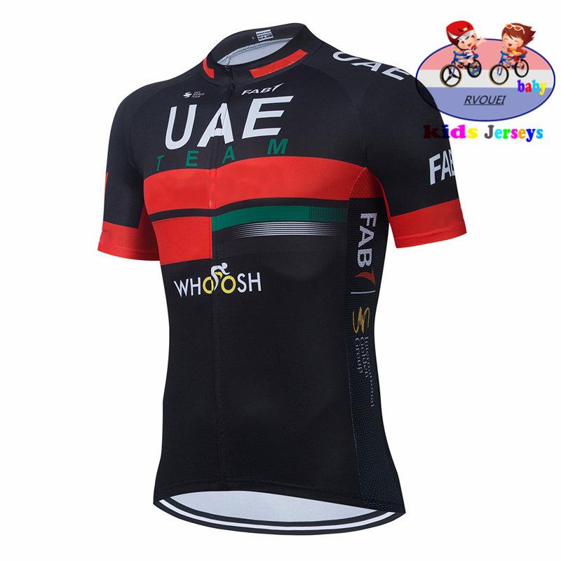 2026 Uae Kids Cycling Jersey Set Boys Short Sleeve Summer Cycling Clothing MTB Ropa Ciclismo Child Bicycle Wear Girls Sports Suit S