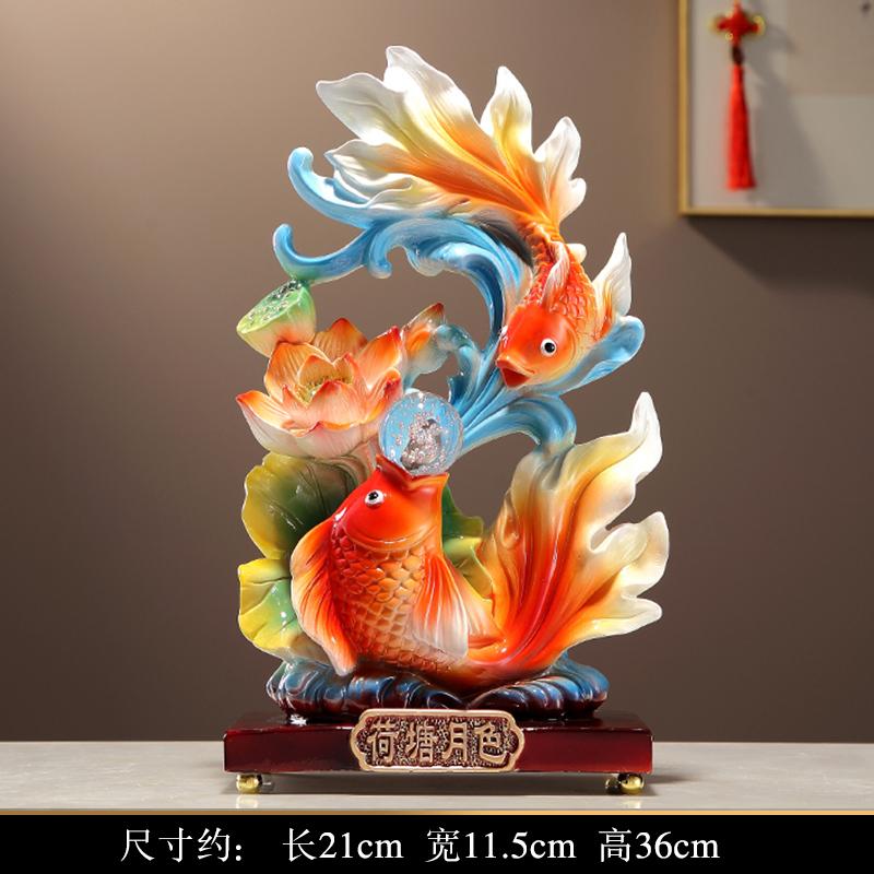 1 STÜCK Handgefertigtes chinesisches Koi Feng Shui Ornament High-End Büro Zuhause Wohnzimmer Eingang Weinschrank Dekoration