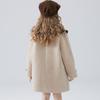 Girls' Woolen Coat, Loose School Style, Spring and Autumn Children's Woolen Coat, Winter Thickened Cotton-padded Coat