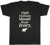 Save the Elephant Unisexs TShirt Only Elephants Should Wear Ivory Tee Gift