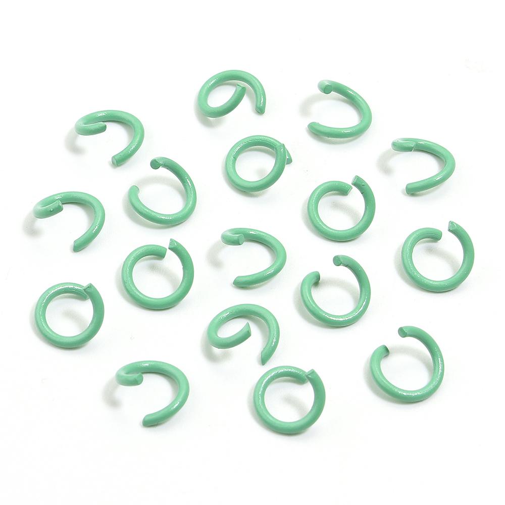 200pcs/Lot 8mm Colorful Metal Jump Rings Open Split Ring Connector For Choker Necklaces Bracelet Chain Maille Jewelry Making