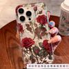 Blooming rose branches are suitable for iPhone16pro Apple 15 Pro mobile phone case 14 transparent 13 airbag 12 burst 11