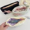 Large Capacity Bowknot Pencil Case Zipper Students Stationery Pouch New Makeup Bag  Women