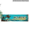 Vintage "Surfing" Metal Sign, 15.7×3.94inch Alumium Decorative Sign, Perfect for Retro Wall Art, Home and Bar Decoration, Versatile for Hanging, No