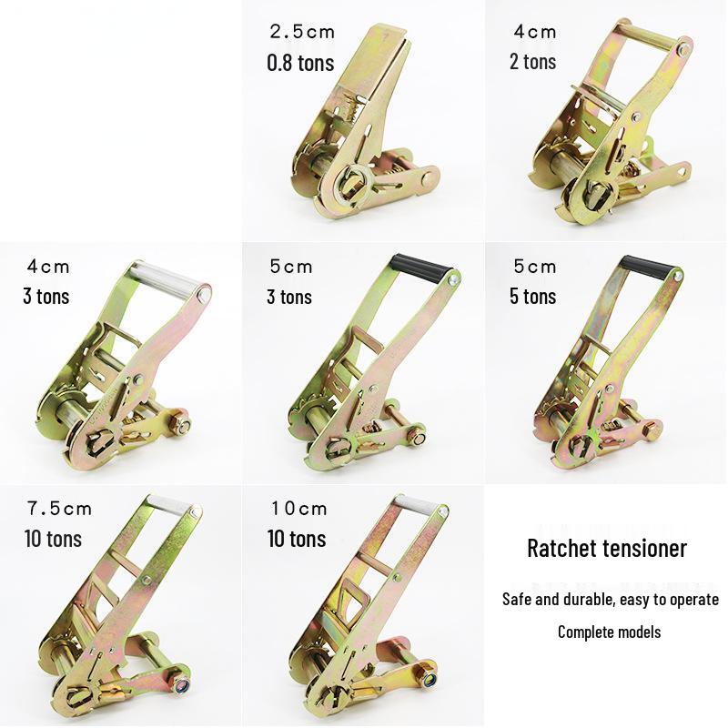 Heavy-Duty Cargo Ratchet Tie-Down Strap