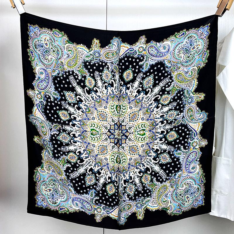 Spring And Autumn Premium Silk Silk Scarf Women'S Light Luxury High-End Thin Scarf Elegant Shawl Scarf
