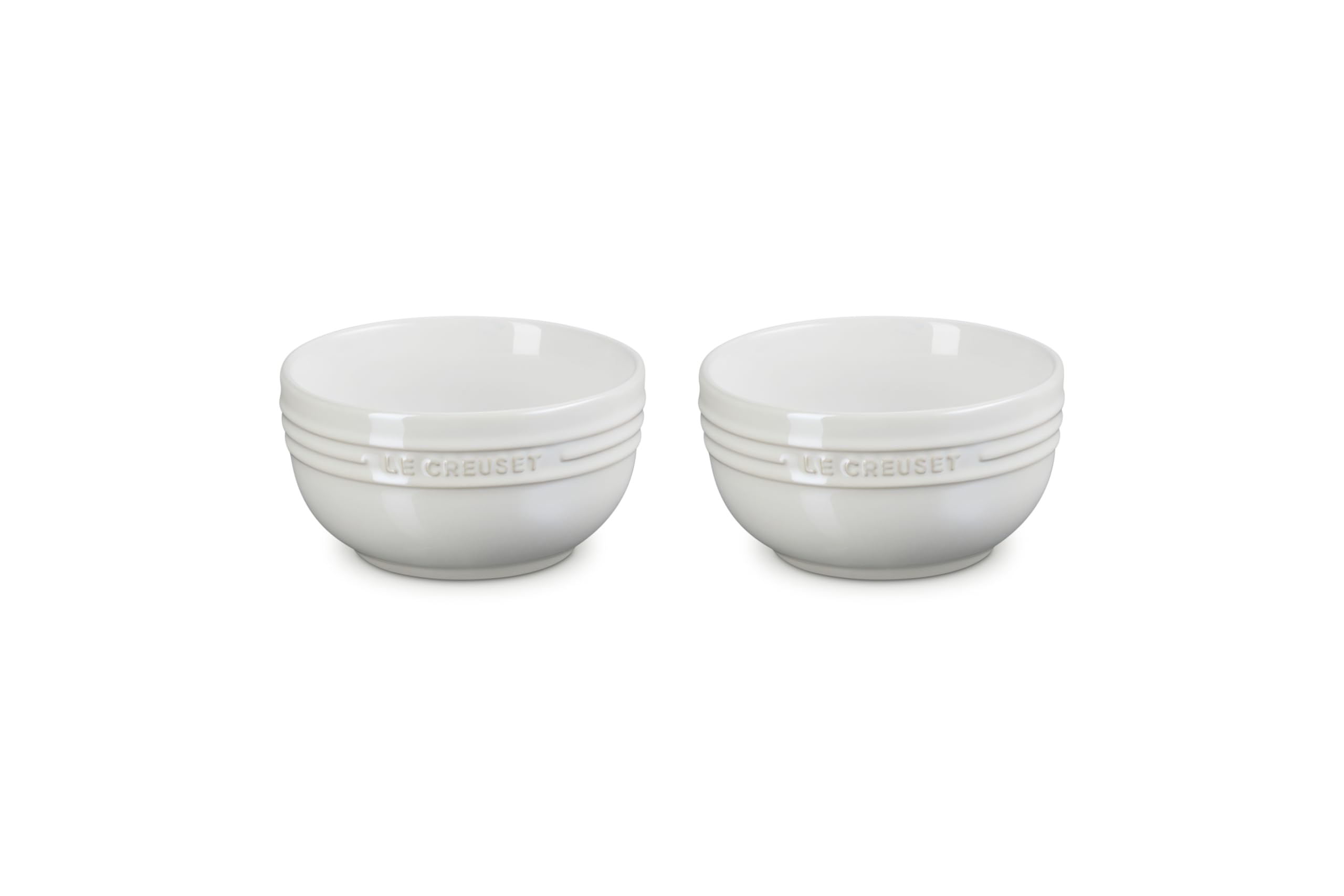 

Le Creuset 330ml Set of White Perfect for Bridal and and and Japanese Bowls, 2, Lustre, Weddings, Anniversaries, Gifts, Celebrations. Heat-