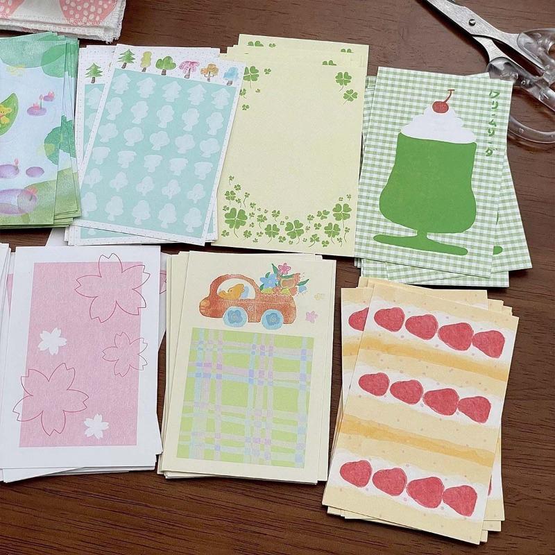 20 Stück Niedliche Cartoon Bunte Innenseiten für M5 Ringbuch Journal Loseblatt Notizbuch Scrapbook Kawaii Nicht-klebriger Notizblock To-do-Liste
