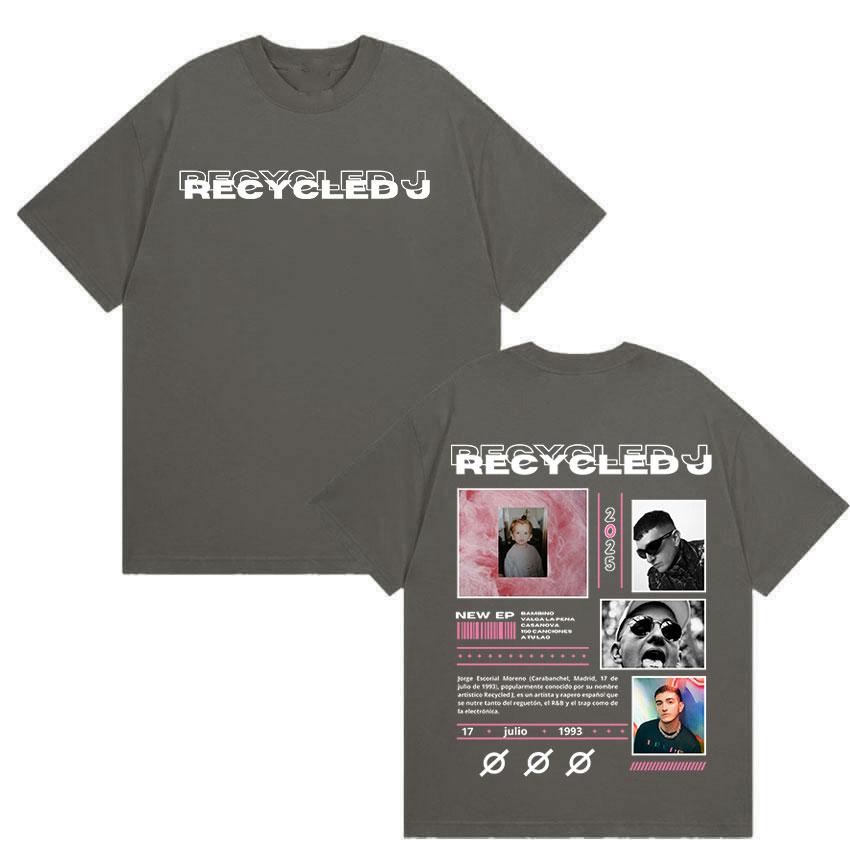 

Rapper RECYCLED J Tour Album 2025 Merch T-Shirt Men s Retro Hip Hop Gothic Clothing T Shirt Casual Cotton Short Sleeve 4XL