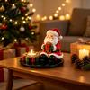 Rustic Festive Ornament Christmas Candle Holder, Cute Santa Claus/Snowman/Elf Boy/Gingerbread Tealight Resin Cozy Home Accents Tabletop Candlestick