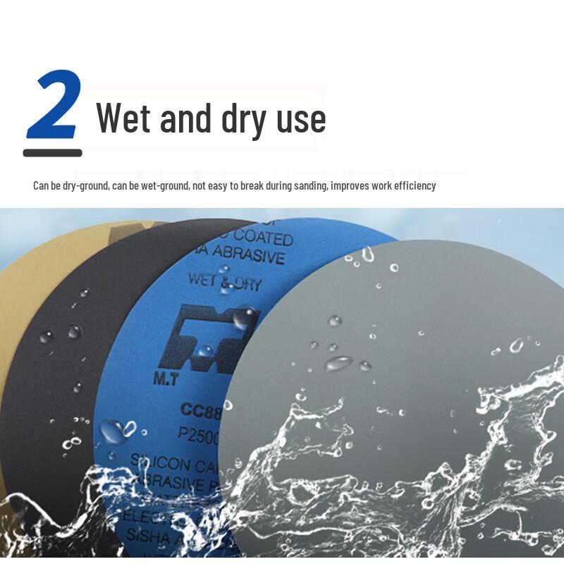 M.T 8-inch Round Wet/Dry Metallographic Sandpaper