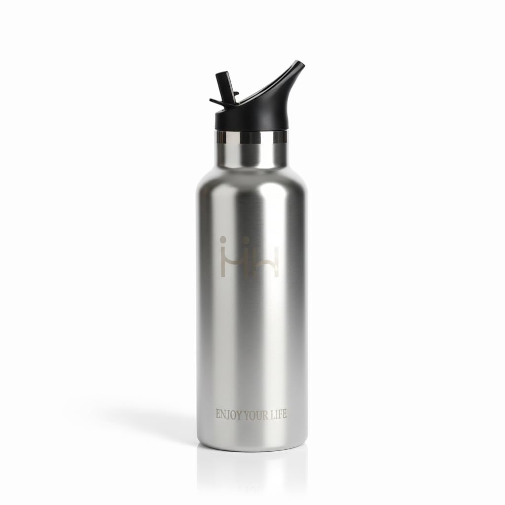 

TOUSON 500ml Stainless Steel Water Bottle, Insulates Hot and Cold Water, Leak-Proof, Vacuum Insulated, Perfect for Field Trips, Hiking, and Outdoor Ac
