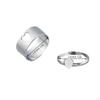 Fashion Hollow Matching Rings Set for Teen Girls Mens Engagement Adjustable Open Punk Jewelry