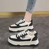 Platform white shoes women's versatile spring and autumn muffin 2025 summer breathable mesh new popular casual sports board shoes