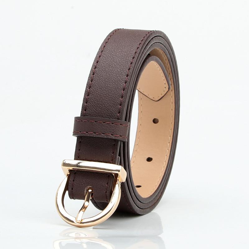 Minimalist Faux Leather Womens Belt With Pin Closure For Casual Office Or Dress