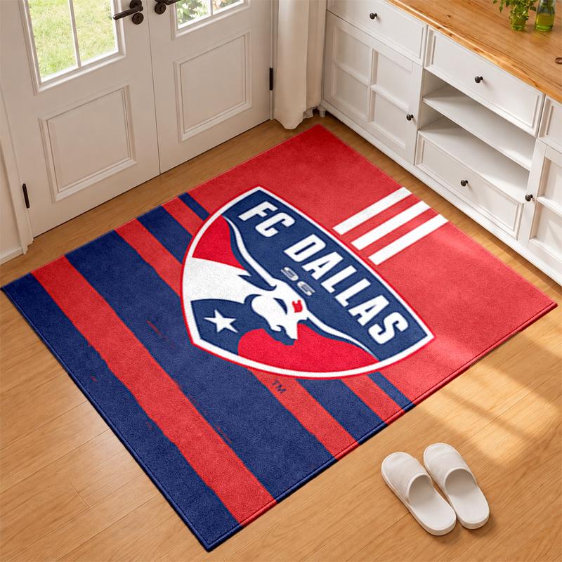 FC Dallas Carpet Door Mat for Living Room or Bedroom Protective Mat Under Chair Office Decoration Christmas Gift Birthday Present