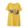 2024 Mid-length Korean Loose Maternity T-Shirt - Trendy Spring/Summer Short-Sleeved Tops