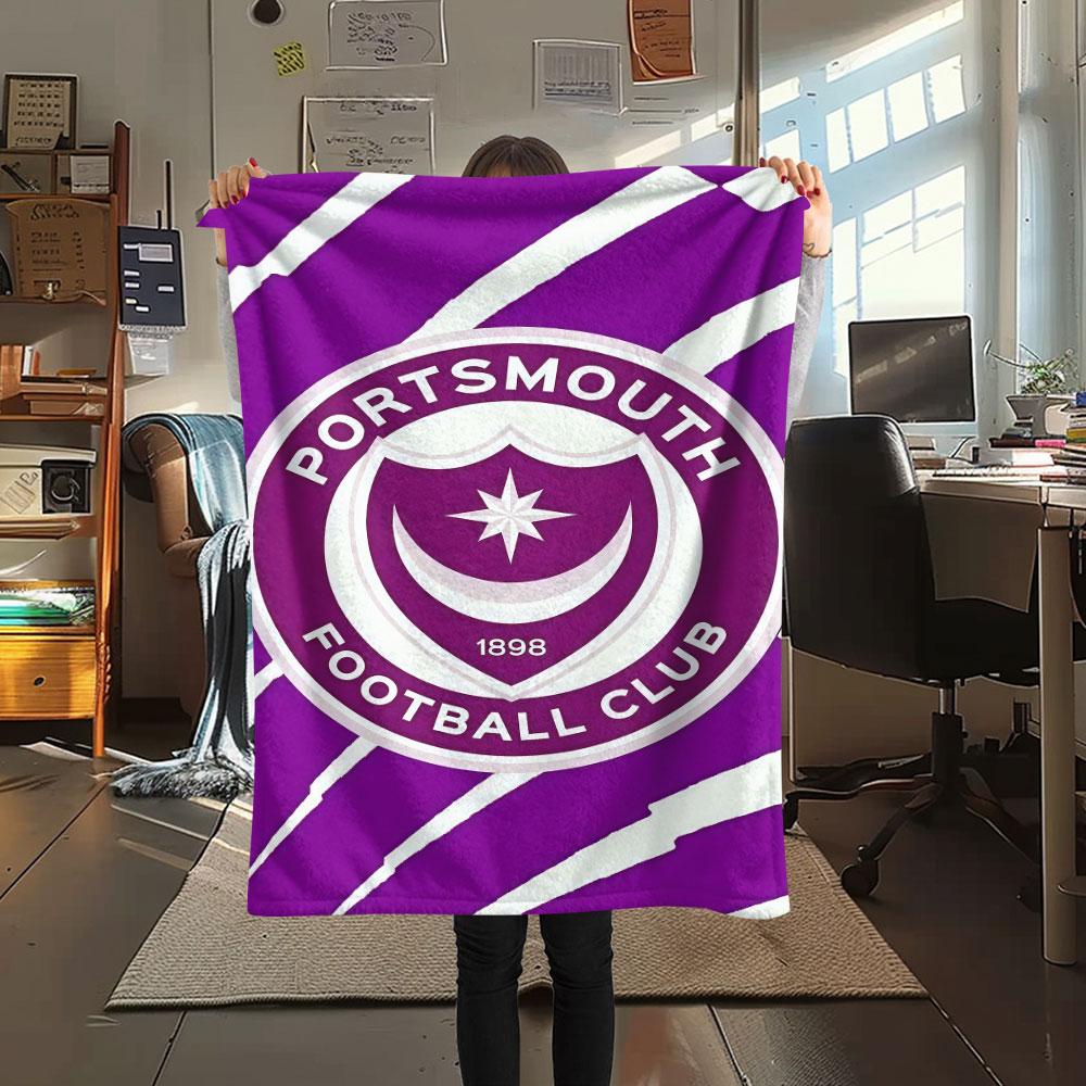 Portsmouth F.C Blanket, High Quality Comfortable for All Seasons, Home Decor, Warmth and Comfort