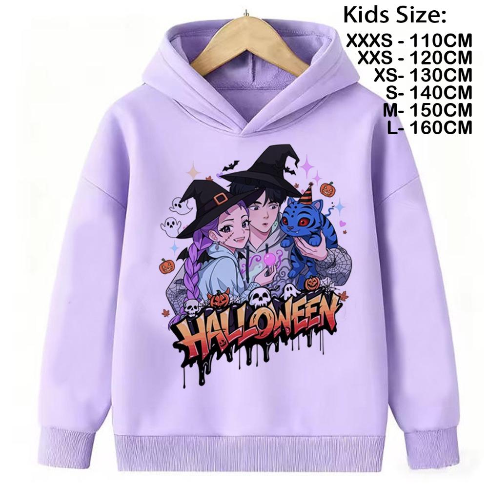 Kpop Demon Hunter Saja Boys Sweatshirt Autumn Winter Sport Hooded Fashion Casual Round Y2K Cosplay Clothing