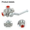 3 Way Ball Valve Manual Control for High Pressure Fluid Systems Up To 7250 PSI