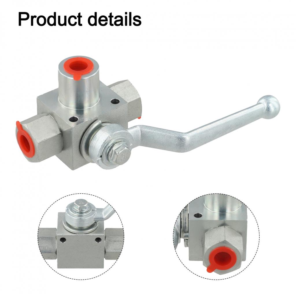 3 Way Ball Valve Manual Control for High Pressure Fluid Systems Up To 7250 PSI