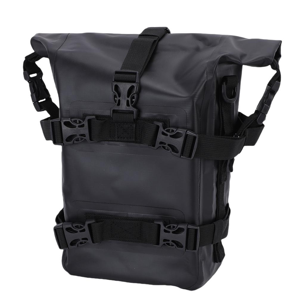 Motorcycle Bumper Bag PVC 5 To 8L Water Proof Quick Release Motorcycle Side Bag Motorbike Storage Carry Bag with Straps for Outdoor