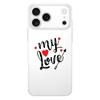 I Love You Pink Heart Soft Clear TPU Phone Case For iPhone 17 Air 16E 16 11 15 14 Pro MAX 12 13 7 8 Plus SE Easter Cover