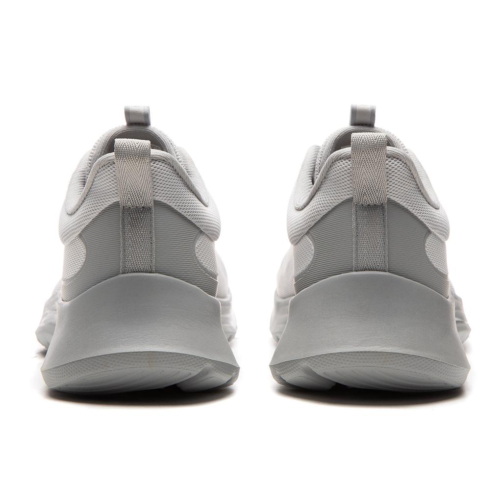Li Ning Light Feather Cushioning Slip Resistant Lightweight Low top Running Shoes Men's Gray ARSW117-1