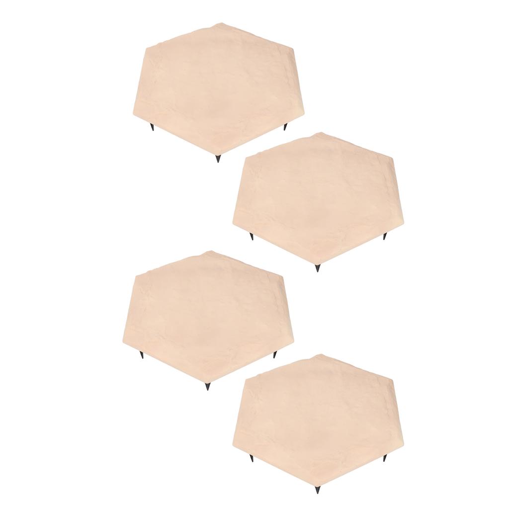 4pcs Stepping Stones Outdoor with 24pcs Ground Stakes Weather Resistant Decorative Stone for Garden