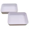 Desktop Organizer with Stackable Frosted Finish for Office, Home, Makeup Storage 291 Long 2pack
