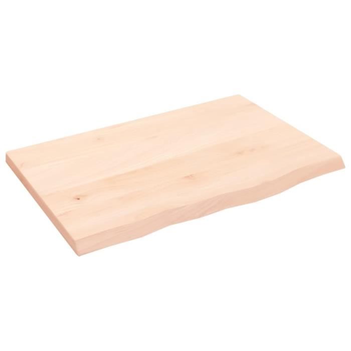 VidaXL Étagère murale 60x40x2 cm bois de chêne massif non traité 363527