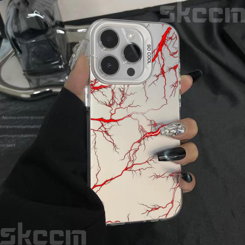 Super Cool Lightning Design TPU Basic Phone Case For iPhone 16 Pro Max 11 12 13 14 15 16E XS X XR 7 8 Plus Shockproof Hard Cover