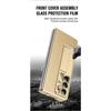 Leather for Samsung Galaxy Fold 6 5 4 3 Case Slim Hard Stand Protective Film Cover Stand Mental Holder Shockproof Luxury