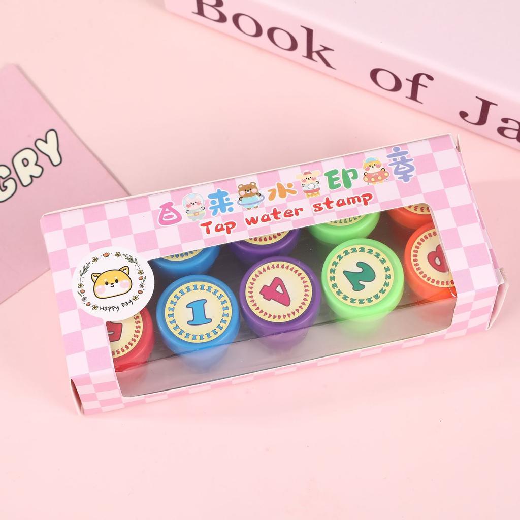 Children's Cartoons Encourage Comments Stamps Kindergarten Teachers Stamp Colored Tap Water Stamp Toys
