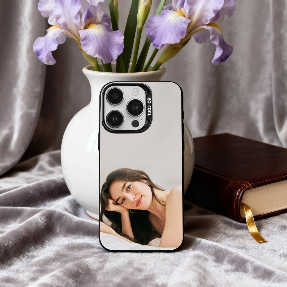 

Beautiful S-Sarah P-Pidgeon Actress Phone Case For iPhone17,16,15,14,13,12,11 Plus,Pro Max Candy Silver Plated Inside Cover iPhone12PROMAX