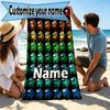 Custom Name Personalized Among Us Print Beach Towel, for Trip Camping Beach Party Home Decor, Birthday Gift for Family & Friends